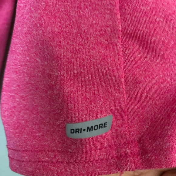 Danskin Dri More pink fuchsia long sleeve thumb holes sport zip pullover Large? - Picture 4 of 7